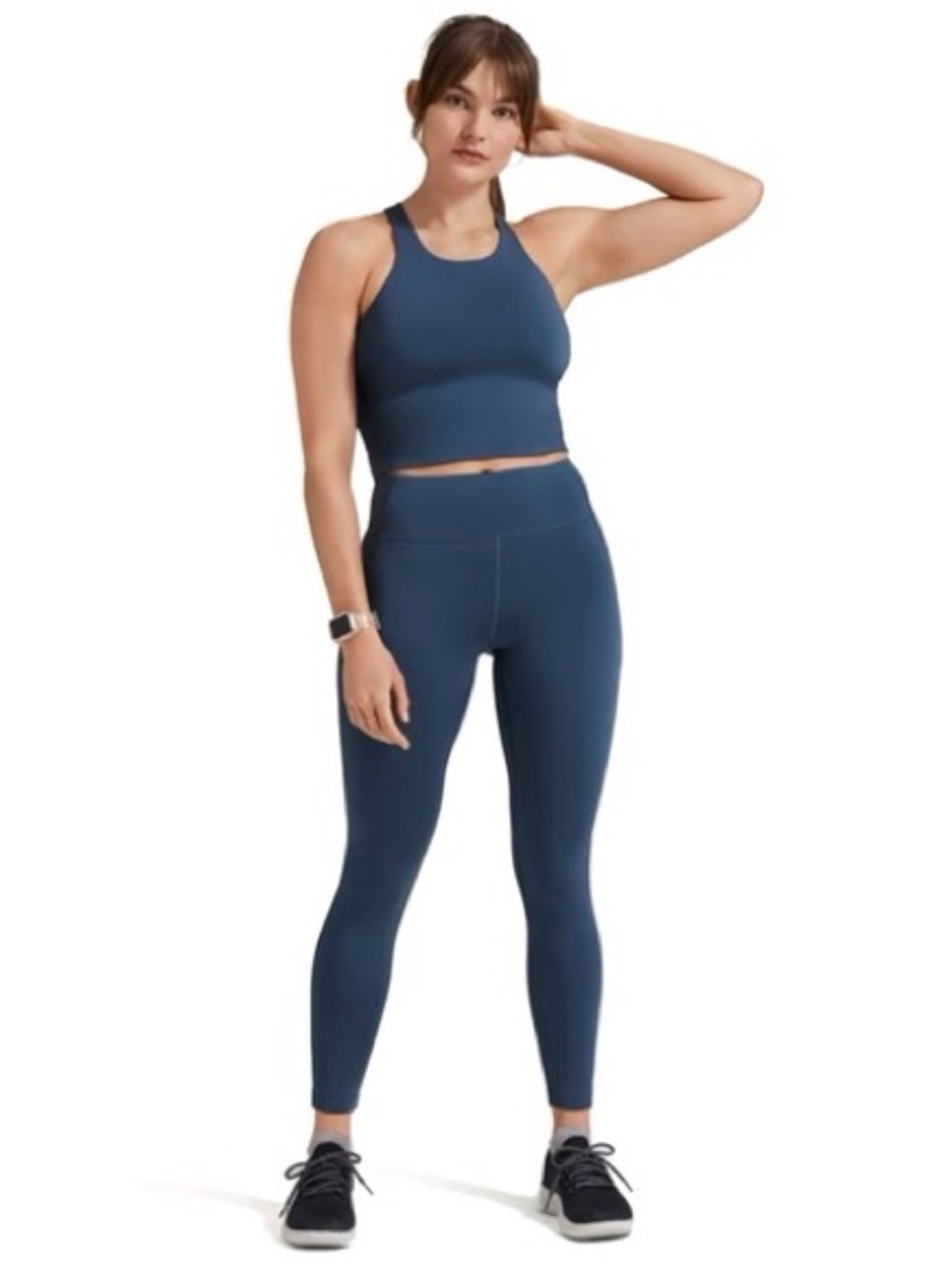 Allbirds Natural High Rise Ankle Length Leggings, Shadow Blue – Size Small